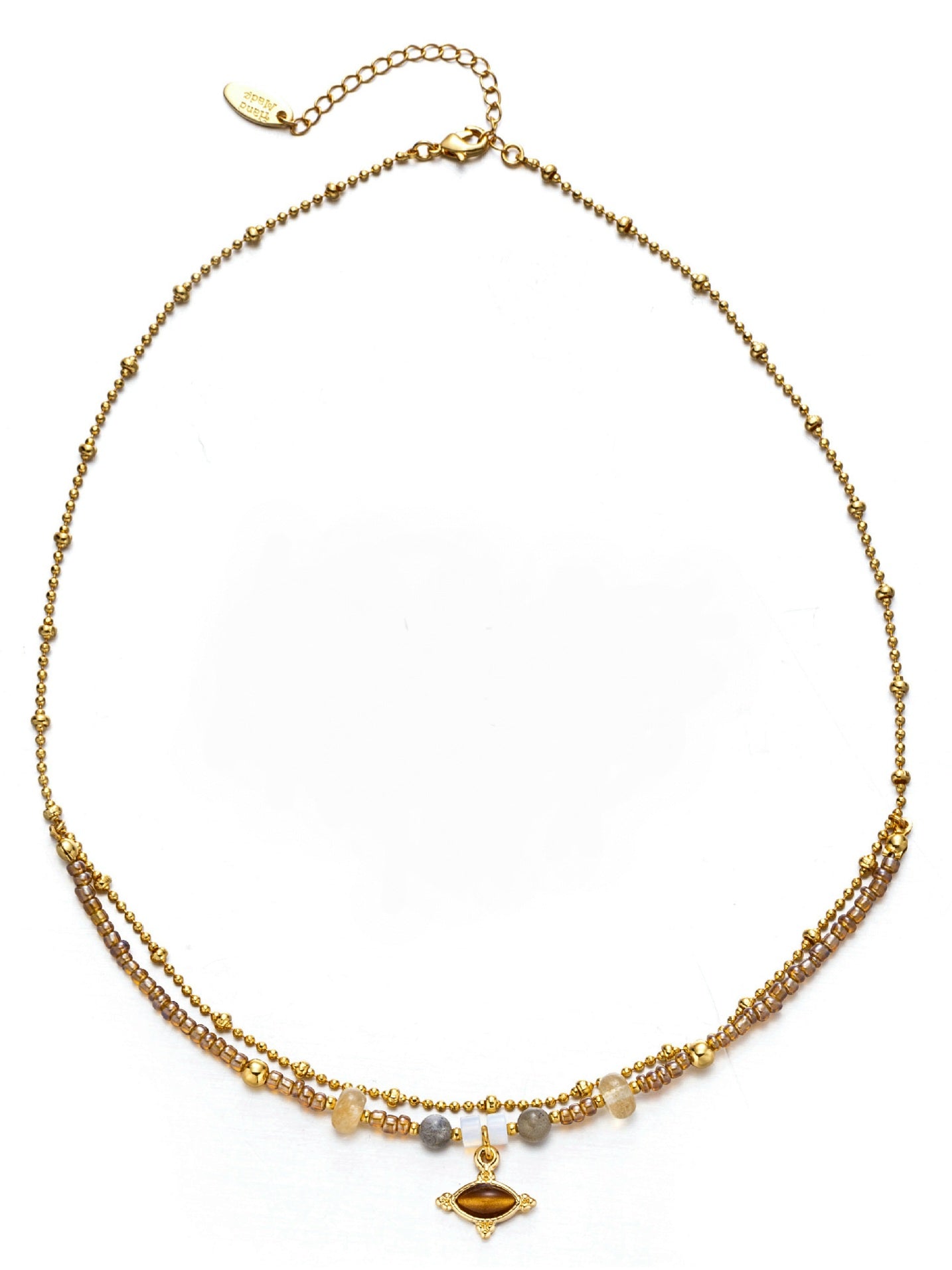 Tiger’s Eye Planet Layered Necklace