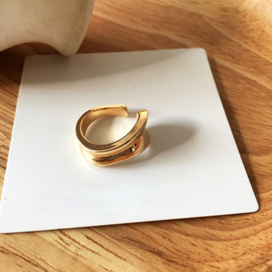 Minimalist Irregular Geometric Earrings & Necklace & Ring Jewelry Set