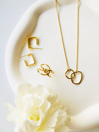 Minimalist Irregular lines Jewelry Set