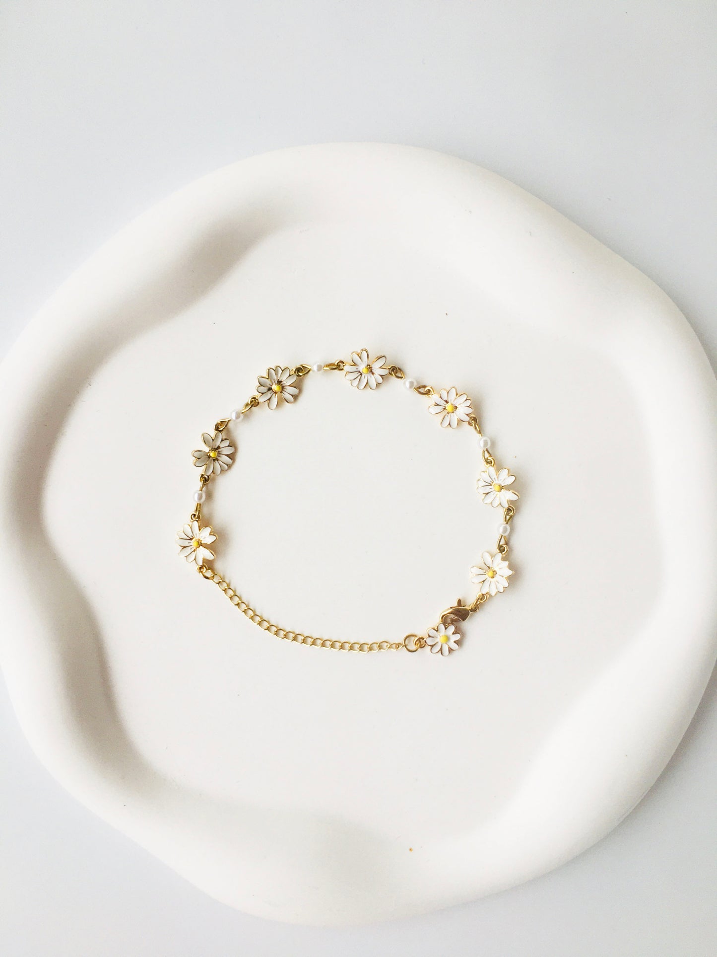 Daisy & Butterfly with Pearl Jewelry Set