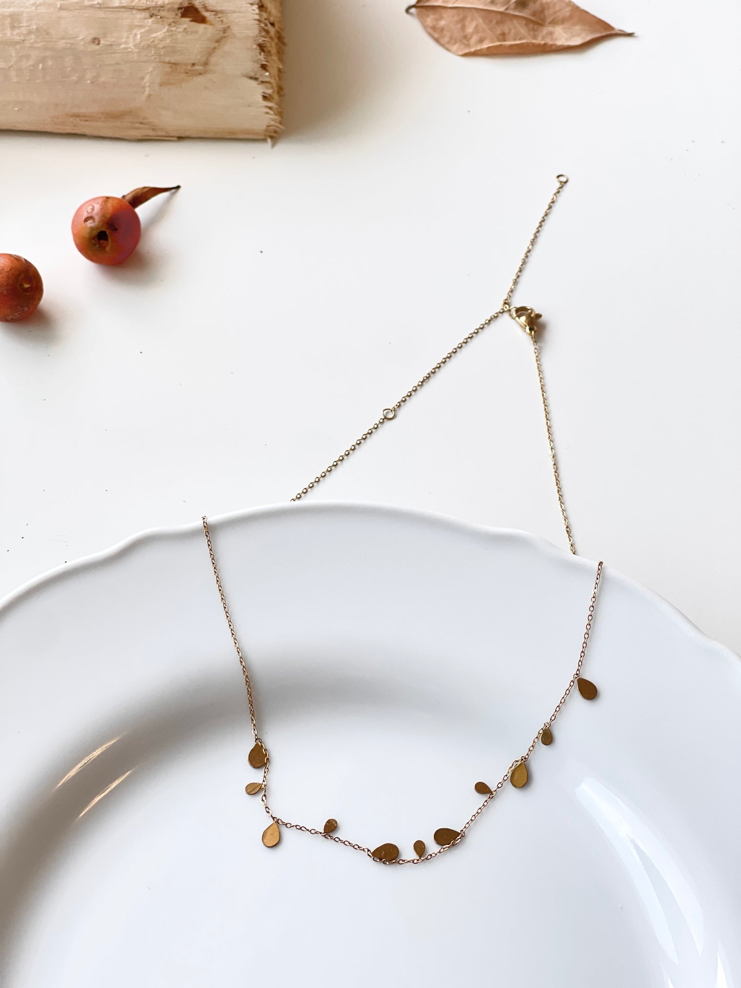 Colorful Beaded & Minimalist Drop Layered Necklace Set