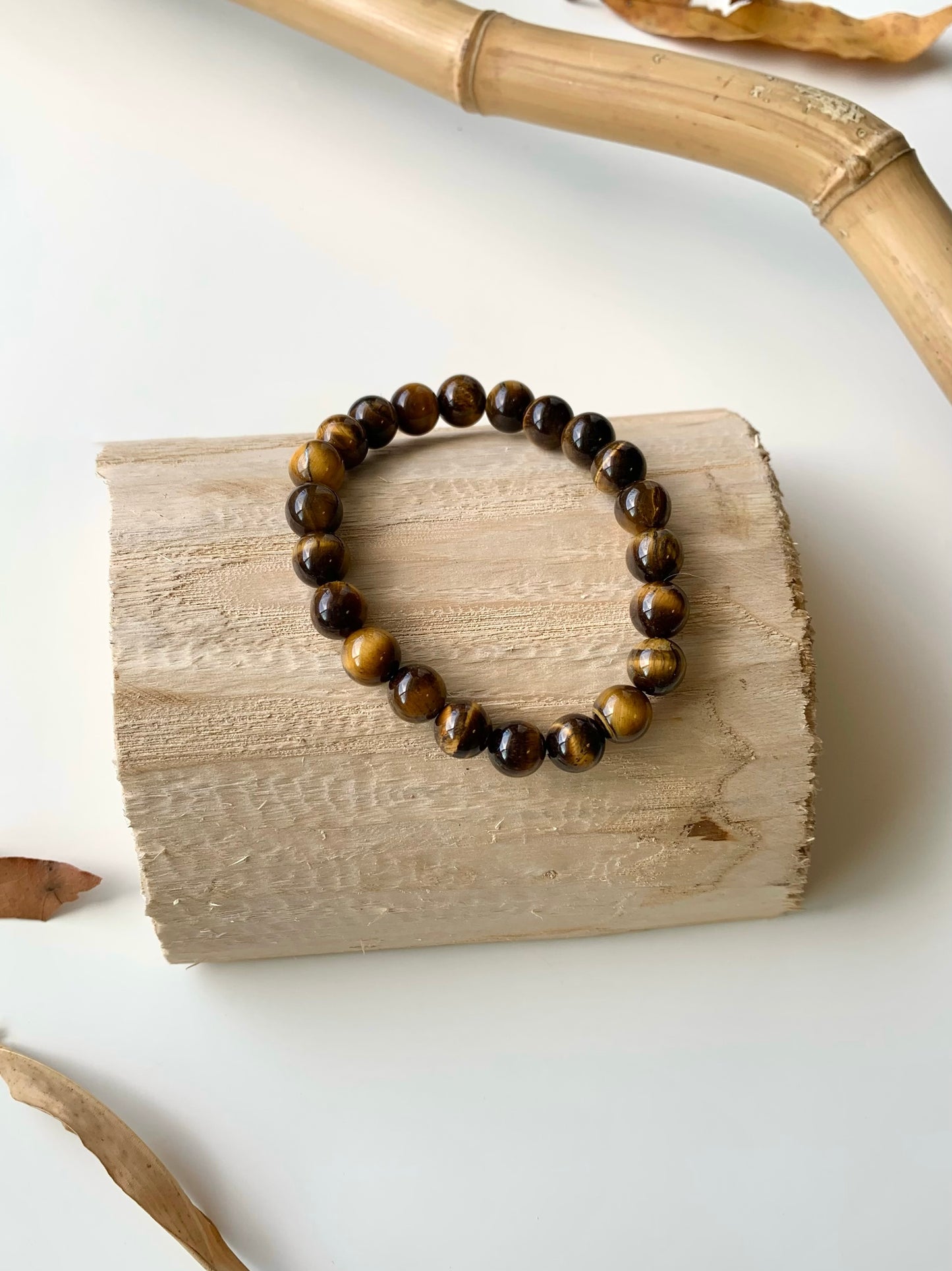 Different Shades of Yellow · Yellow Fluorite & Golden Tiger’s Eye Stacking Bracelets