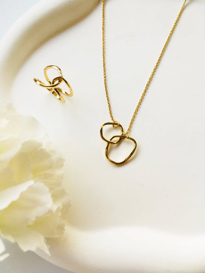 Minimalist Irregular lines Jewelry Set