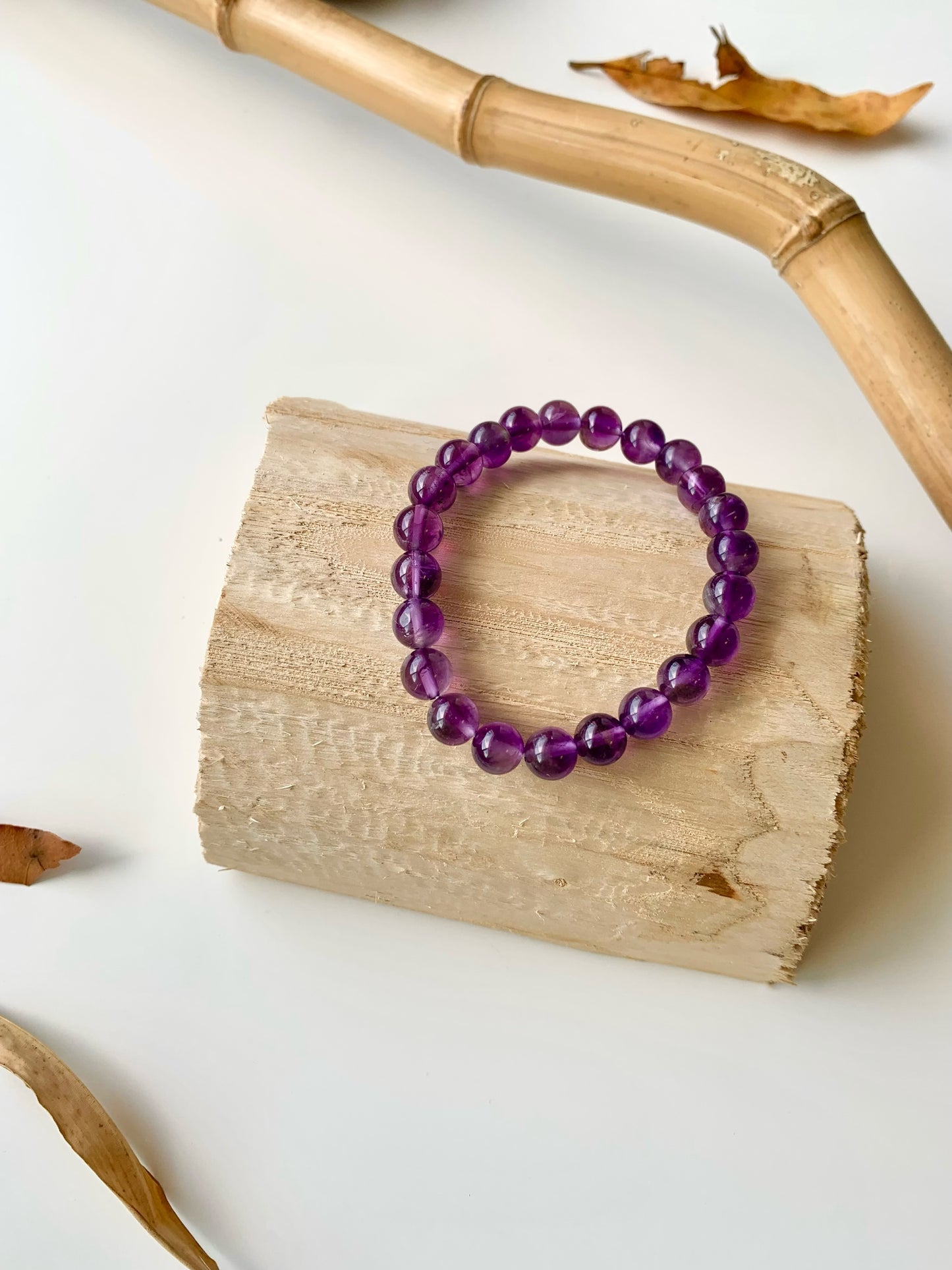 Serenity Guardian · Amethyst & Grey Moonstone Stacking Bracelets
