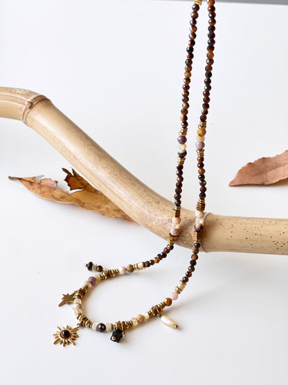 Vintage Star Beaded Necklace